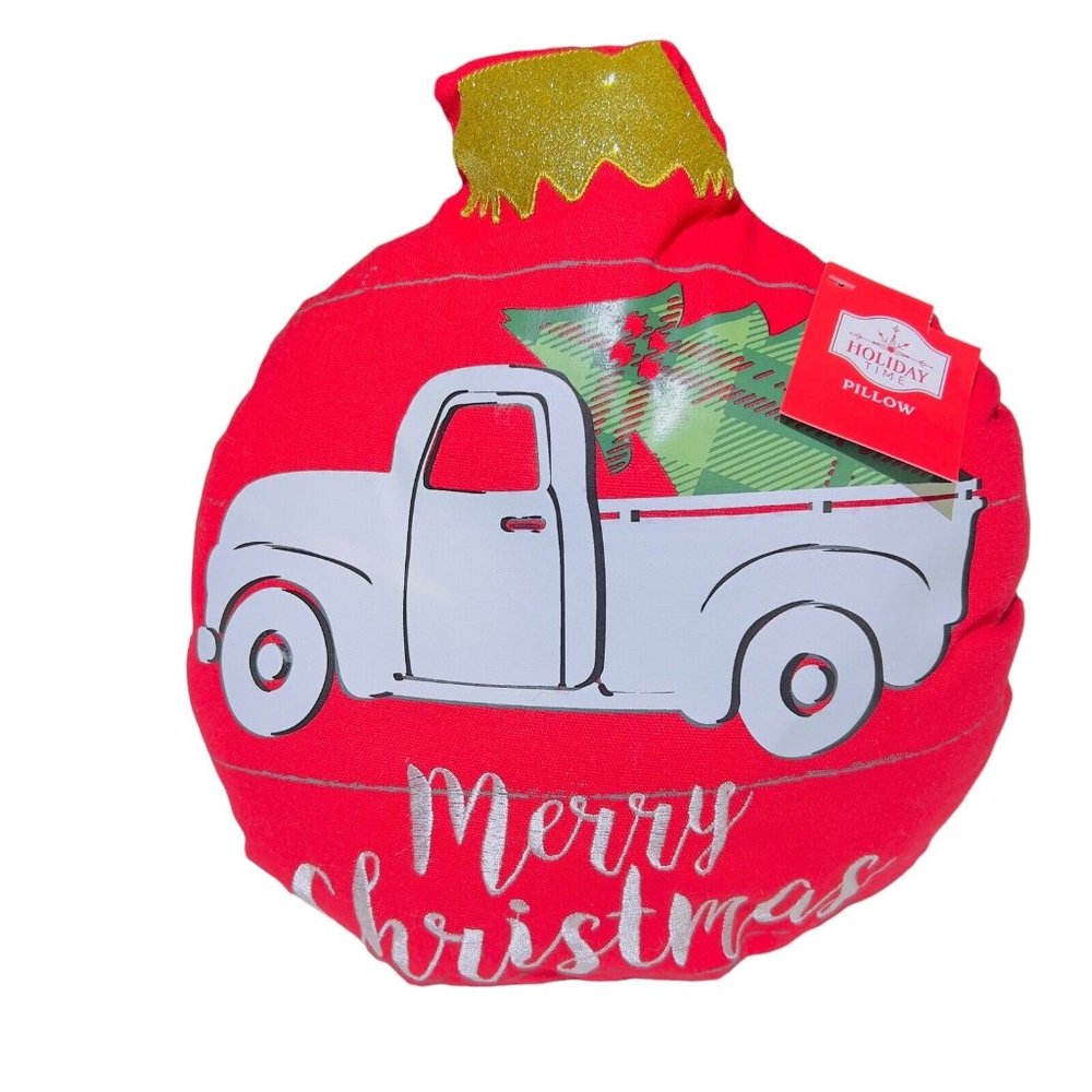 Dan Dee Holiday‎ Time Merry Christmas Ornament 13x12 in Decorative Throw Pillow